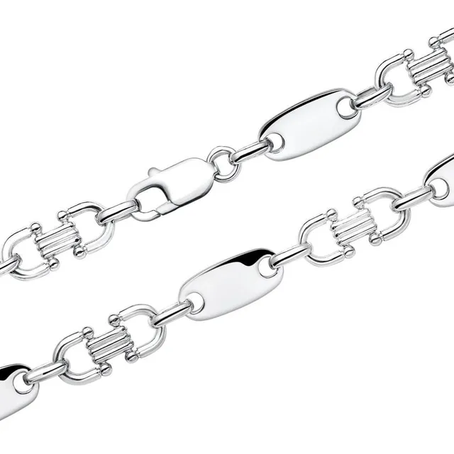 JEWLIX Plattenkette Panzerkette 925 Silber Herren