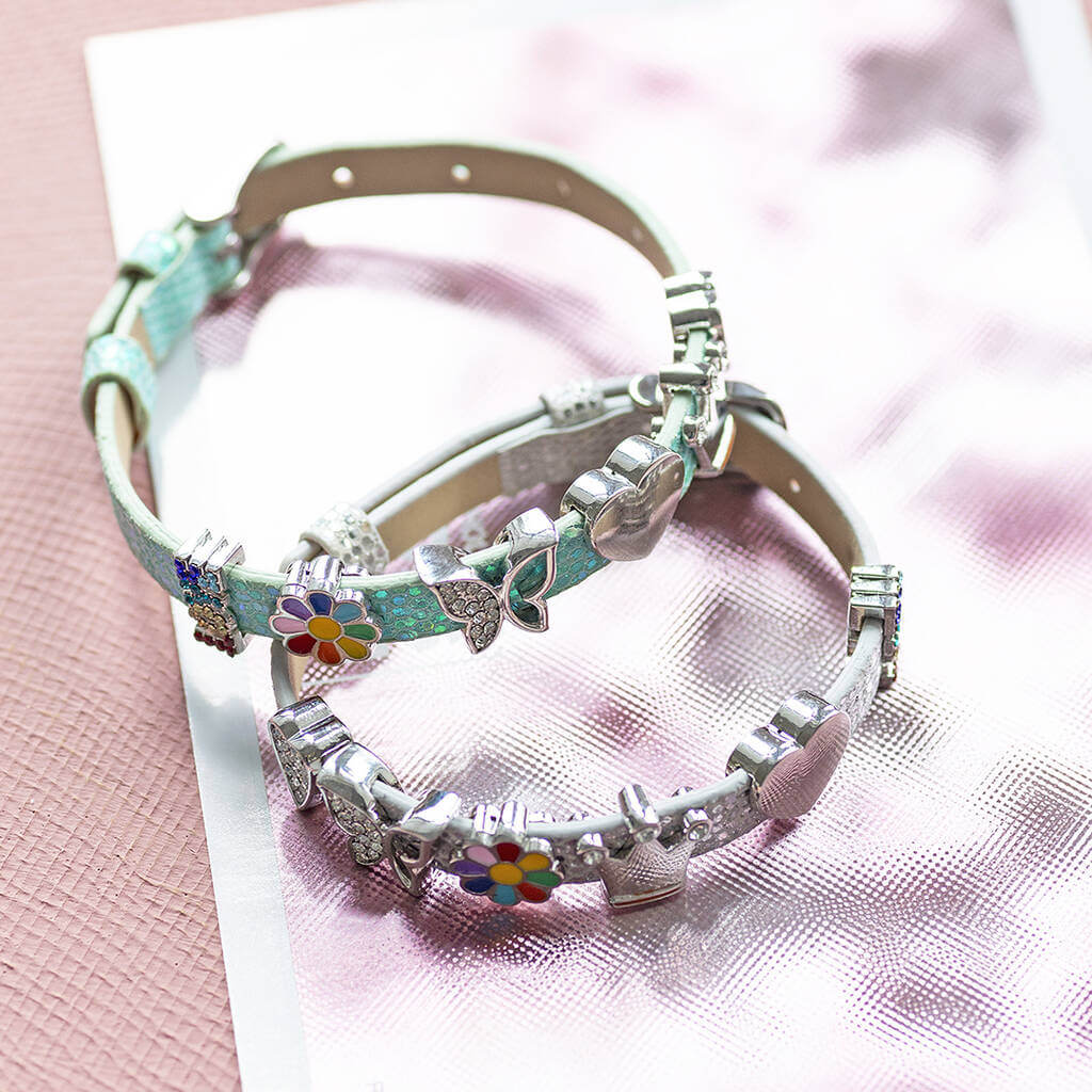 Joy by Corrine Smith Gürtel Armband Silber 6 Charms