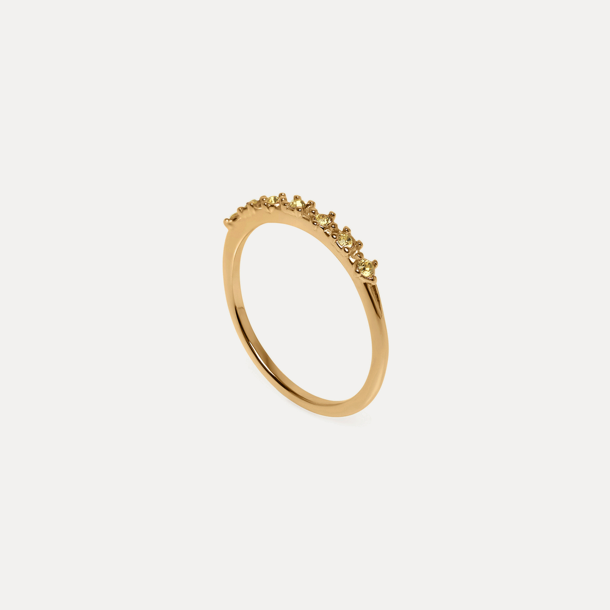 Stilnest Color Delight Ring Blaue Kristalle Gold Vermeil