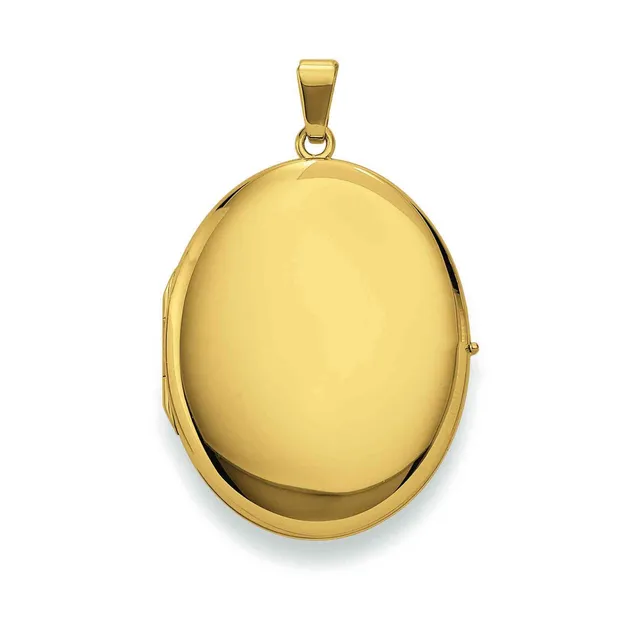 Eugen Rühle Medaillon oval 26x33mm Anhänger 333 Gelbgold