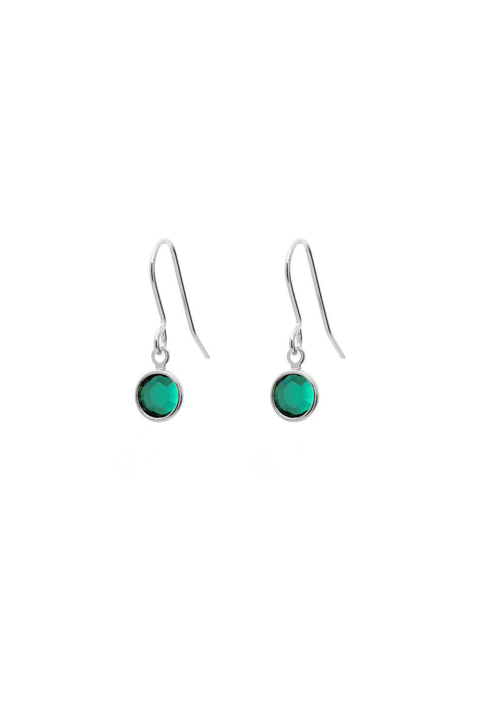 Joy by Corrine Smith May Birthstone Ohrringe Silber Smaragd