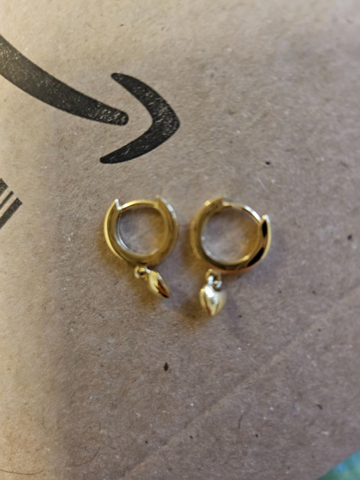NKlaus JEWELLERY Herz-Klappcreolen 925 Silber 11mm Damen