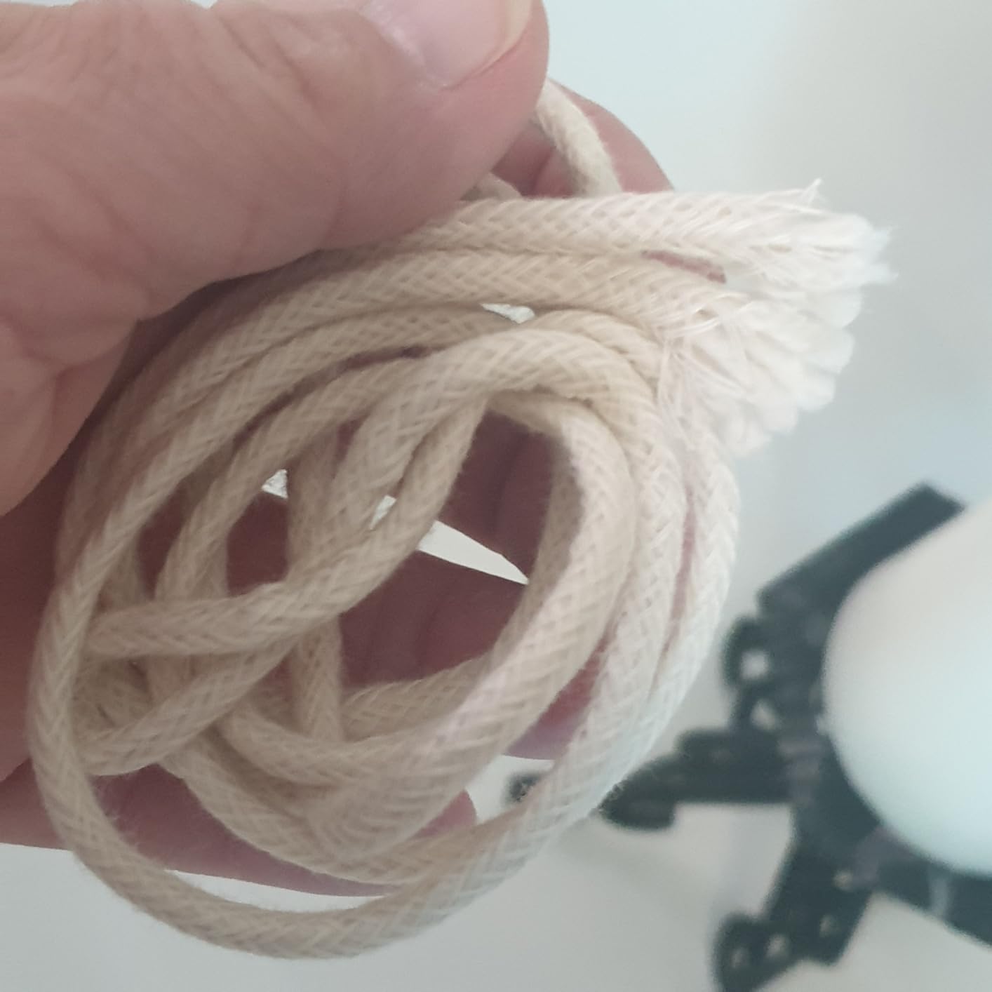 NKlaus WICKS Baumwollrunddocht 4 mm 3 Meter