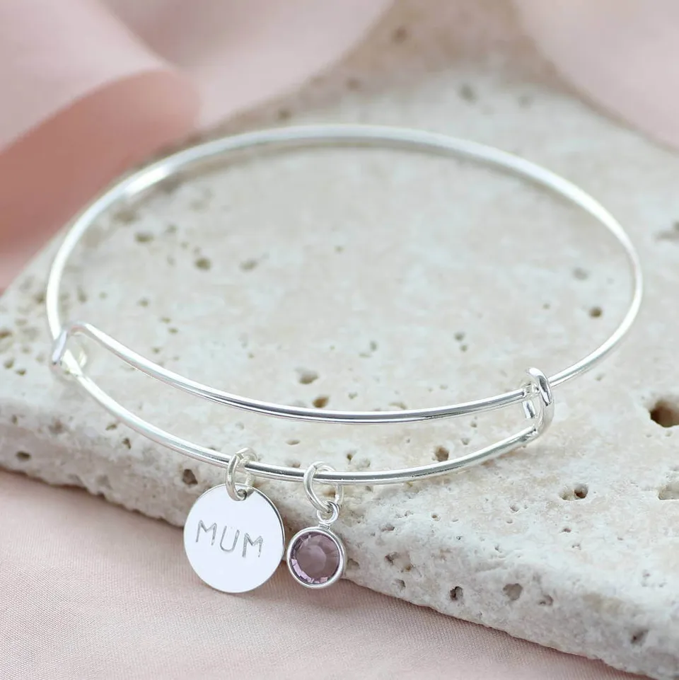 Joy by Corrine Smith Mum Armband Silber Geburtsstein