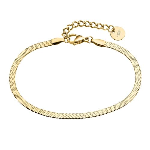JEWLIX ID-Armbänder Armband Damen vergoldeter Edelstahl