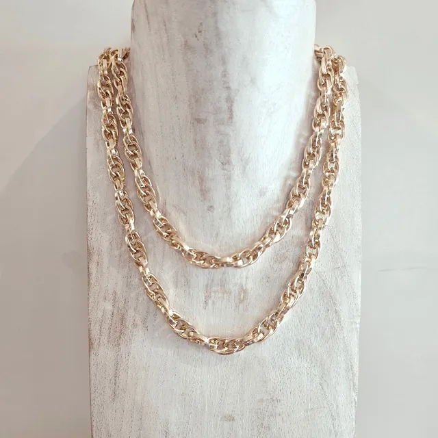 Alevá Bijoux Ottavia Halskette Gold Silber nickelfrei