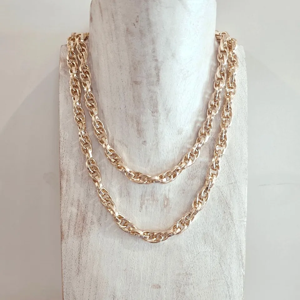 Alevá Bijoux Ottavia Halskette Gold Silber nickelfrei
