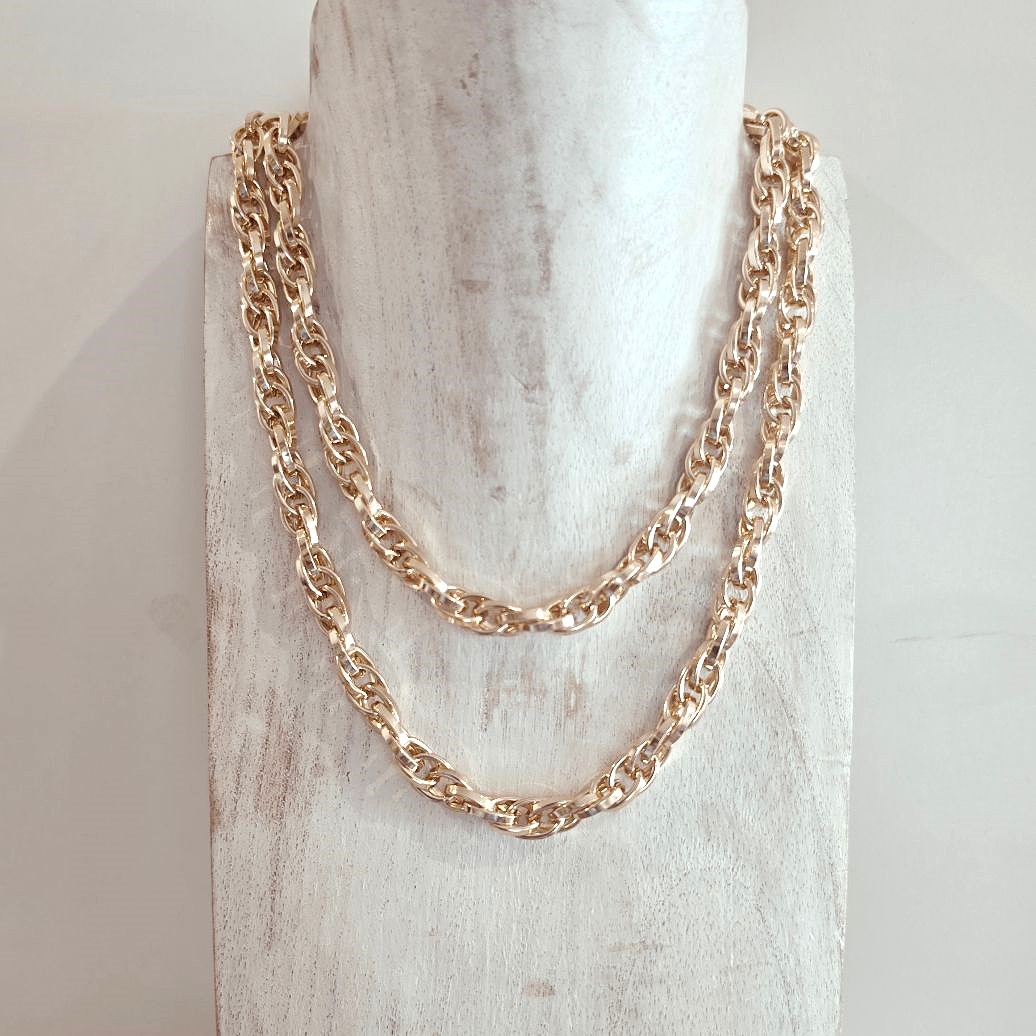 Alevá Bijoux Ottavia Halskette Gold Silber nickelfrei