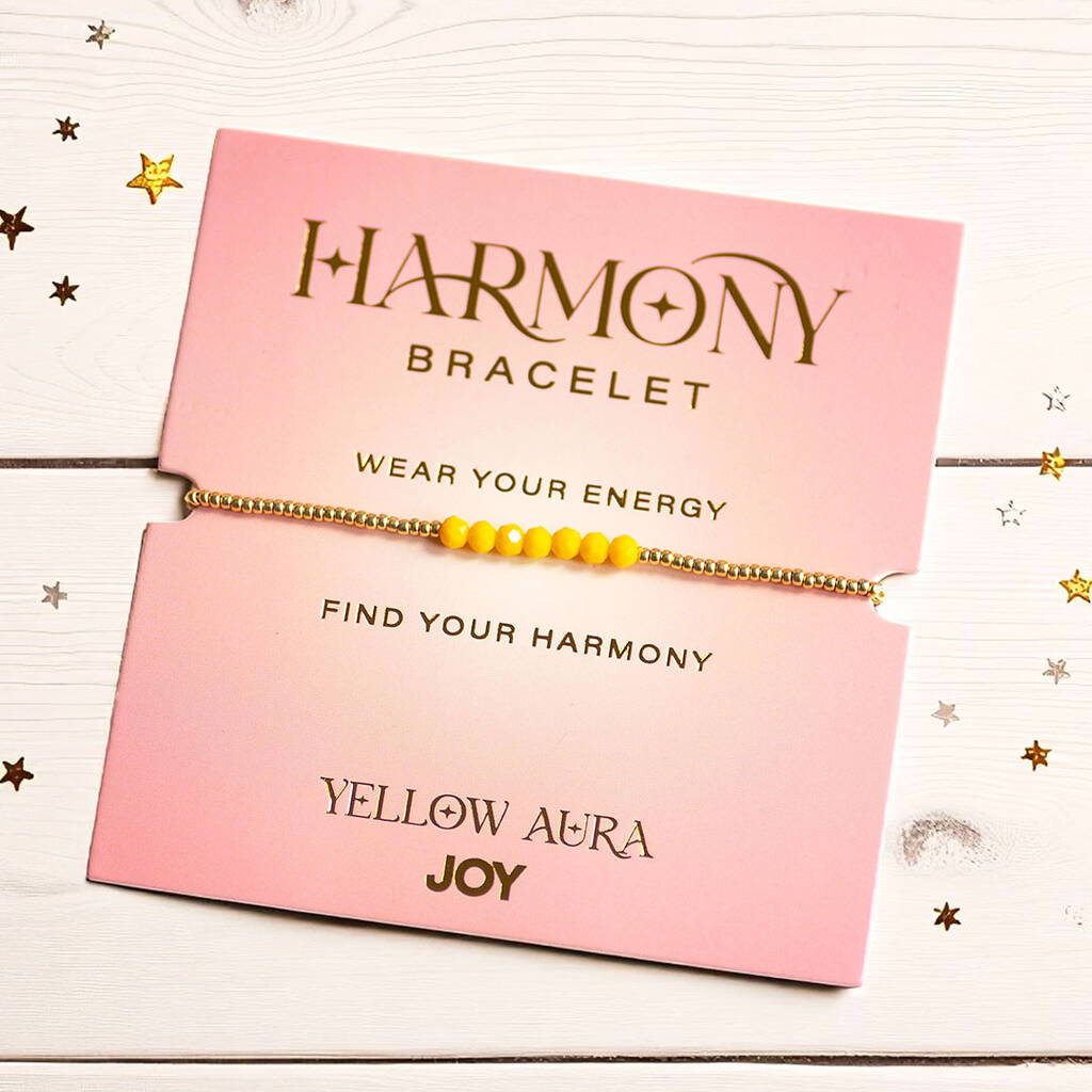 Joy by Corrine Smith Yellow Aura Armband Gold mit Kristall