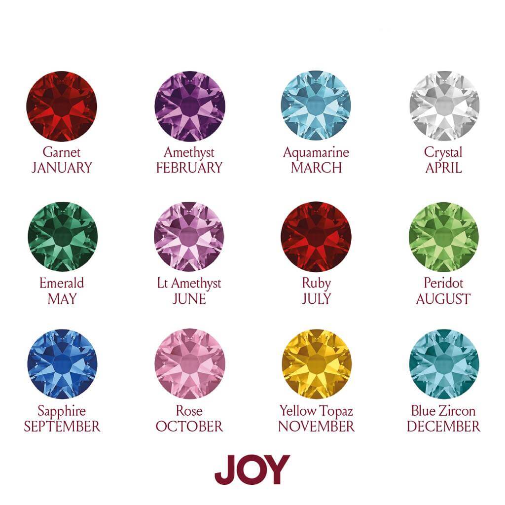Joy by Corrine Smith Double Drop Birthstone Ohrringe Gold