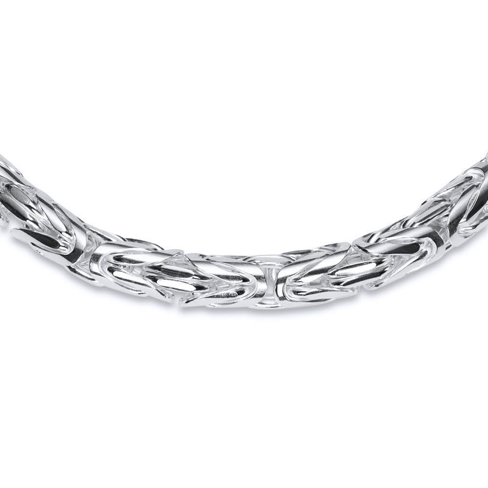 JEWLIX Königskette 5mm Herren Silberkette 55cm 925