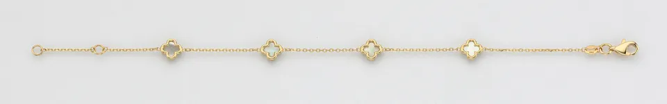 Eugen Rühle Armband 4x Perlmutt 7mm 585 Gelbgold