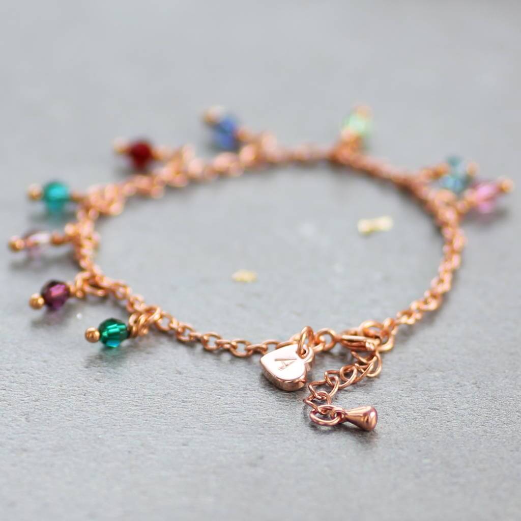 Joy by Corrine Smith Rose Gold Family Birthstone Armband