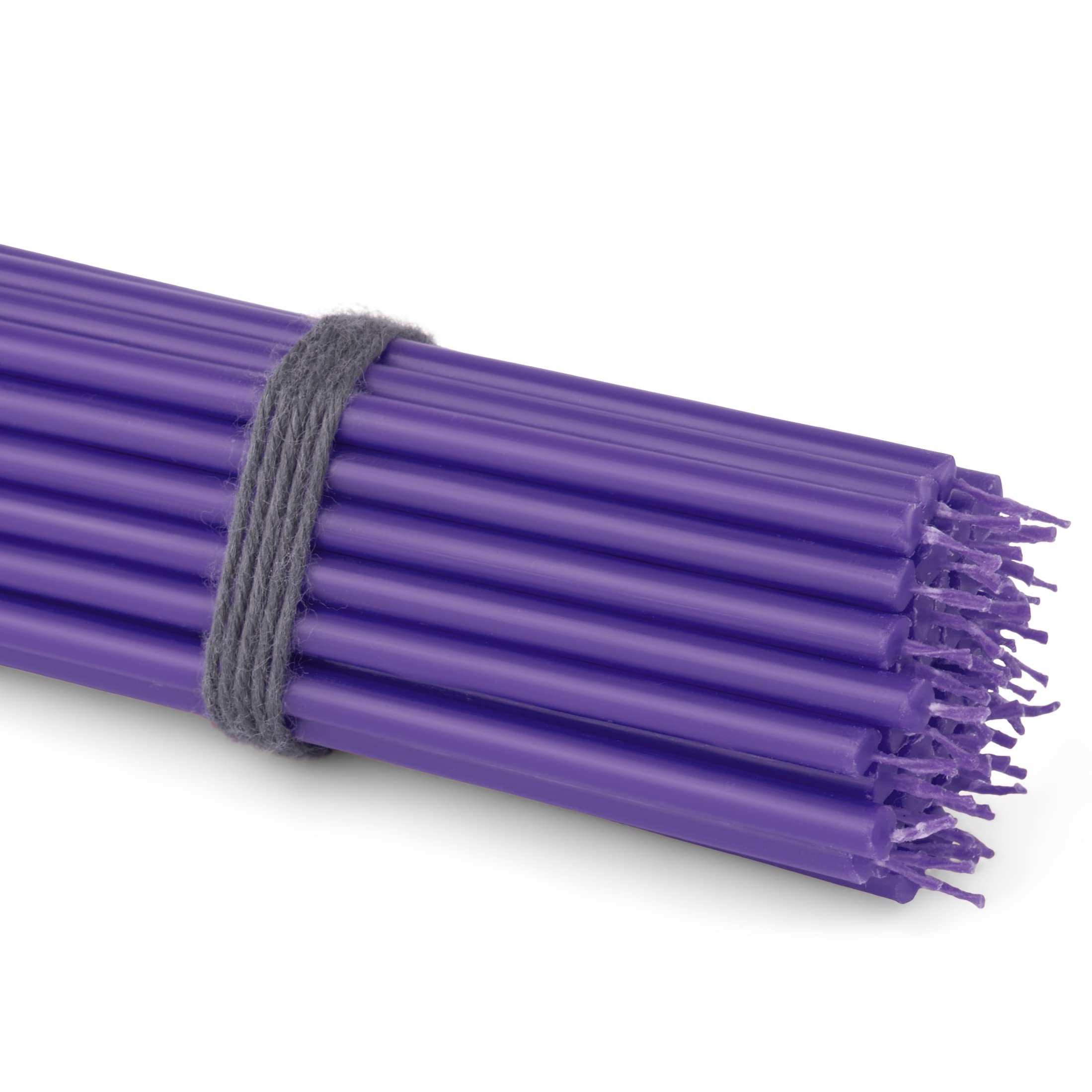 NKlaus Candles Stabkerzen Violett 50er 16cm Paraffin