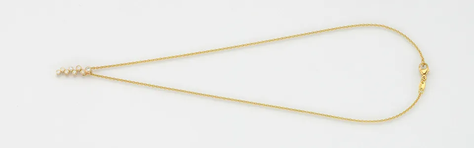 Eugen Rühle Anhänger 8 Brillanten 0,19ct Ankerkette WG