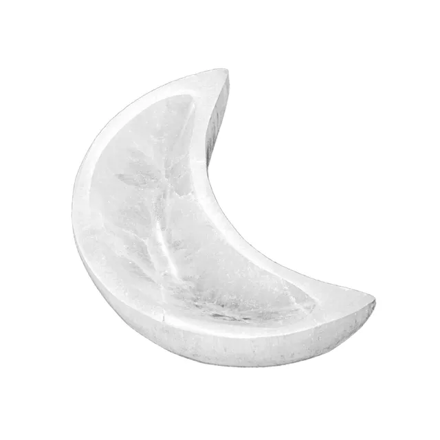 NKlaus Healing Crystals Selenit-Schale Halbmond 10,5 cm
