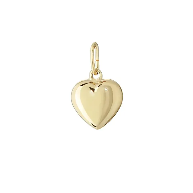 NKlaus Jewellery Herz Kettenanhänger Gold 750 6,5mm
