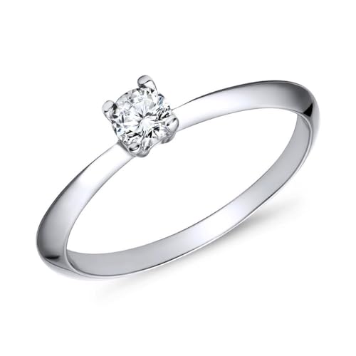JEWLIX VR0009 Verlobungsring Silber Zirkonia dezent