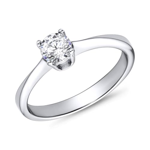 JEWLIX VR0020 Verlobungsring Silber Zirkonia 0,35ct