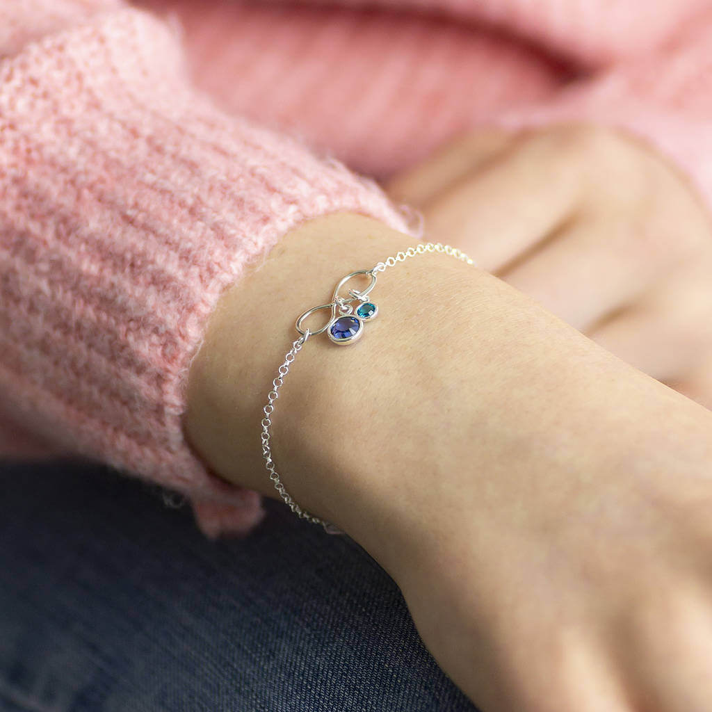 Joy by Corrine Smith Mummy and Child Infinity Armband Silber