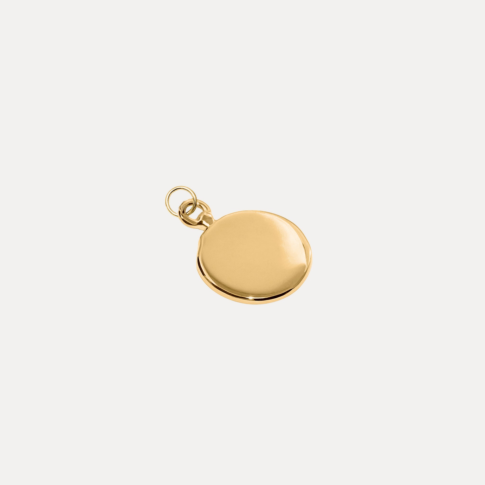 Stilnest Fluid Medallion Anhänger Hochglanz Gold Vermeil