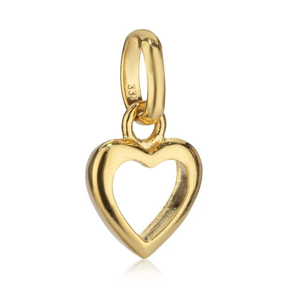 NKlaus Herz Anhänger 333 Gelbgold 9x7mm poliert