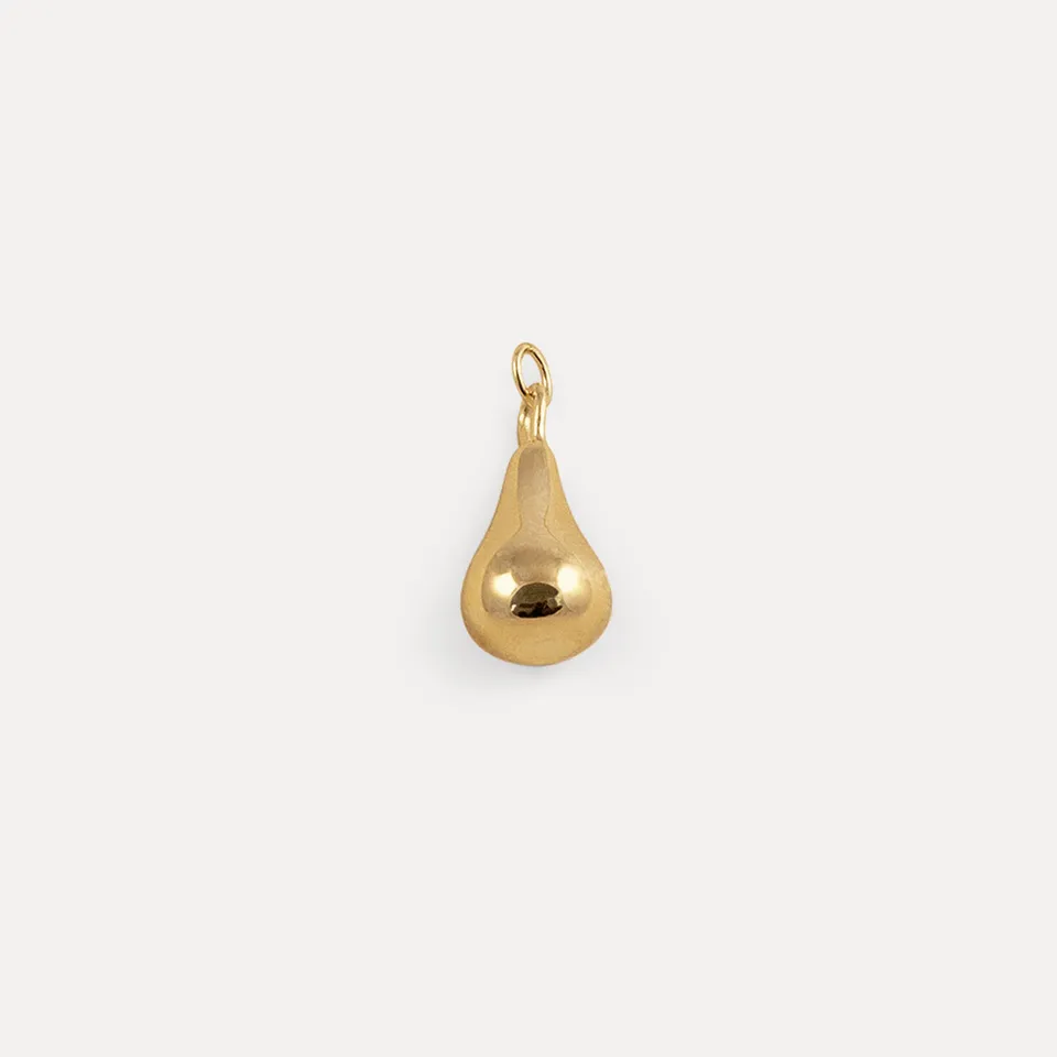 Stilnest Eden Pear Anhänger Birne Vermeil 13x8mm