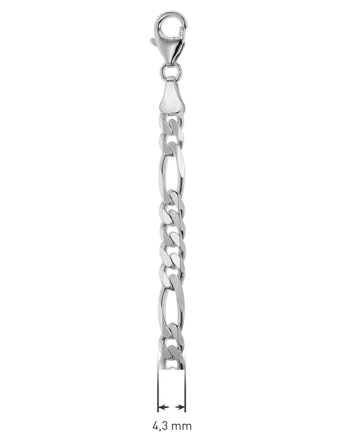trendor Armbänder Figaro-Armband Silber 925 19cm Herren