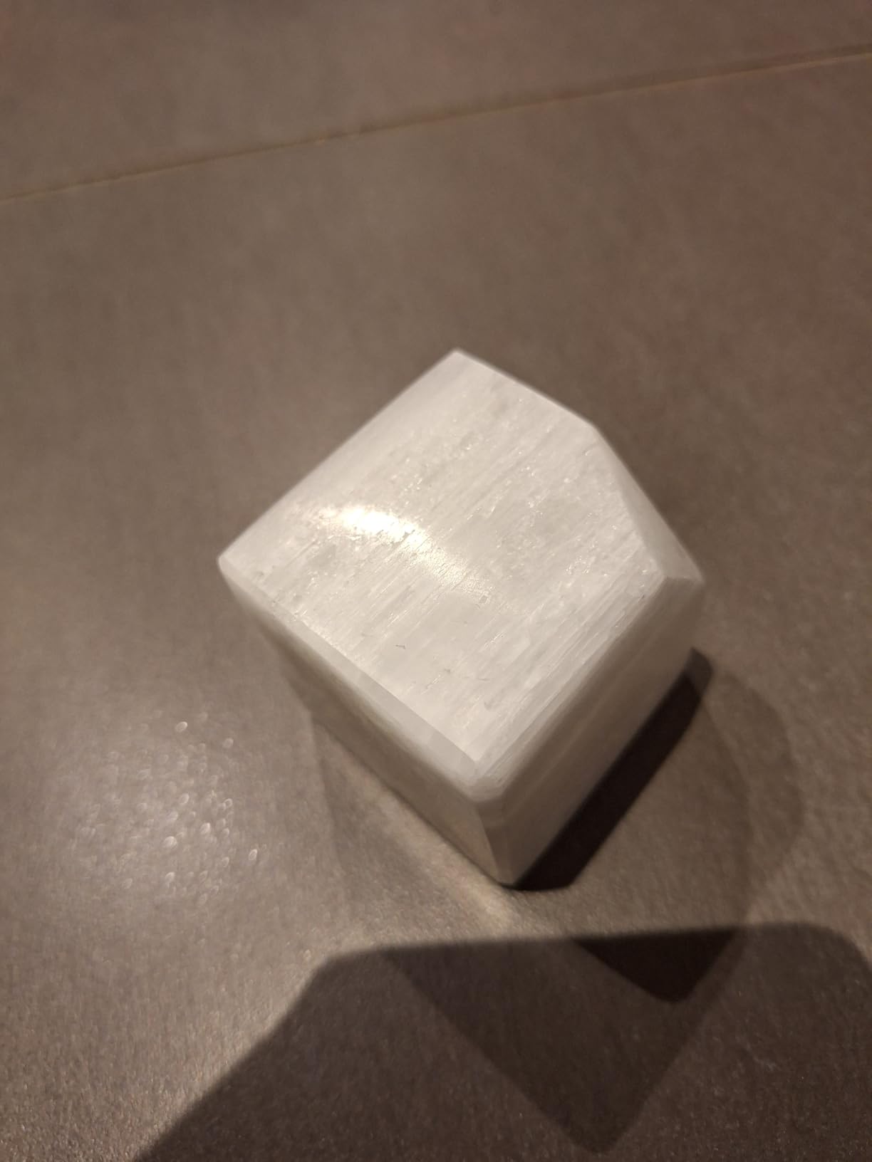 NKlaus Healing Crystals Selenit-Würfel 5x5cm Weiß 280g
