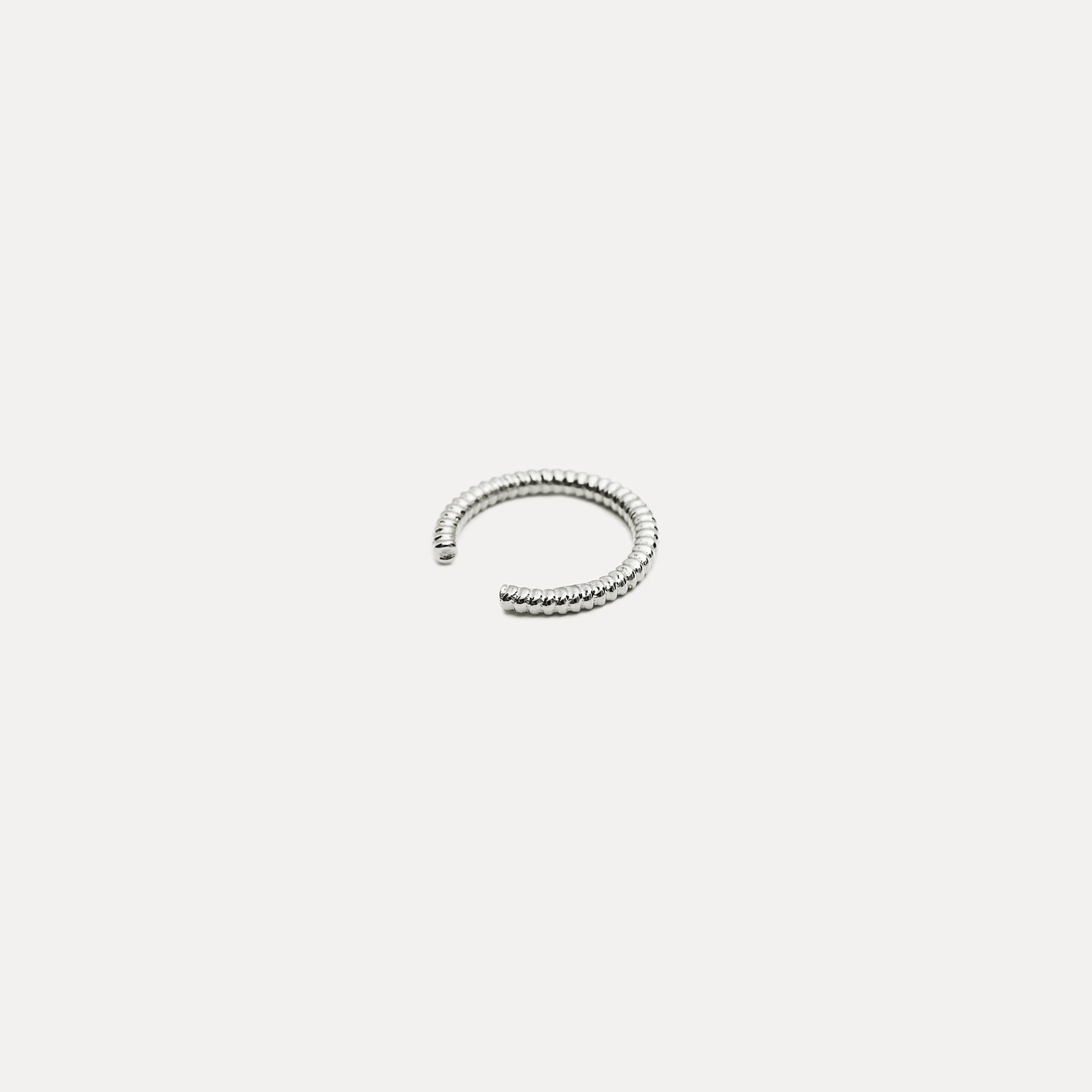 Stilnest Snake Tail Ear Cuff Ohrringe Gold Vermeil 1,7 mm