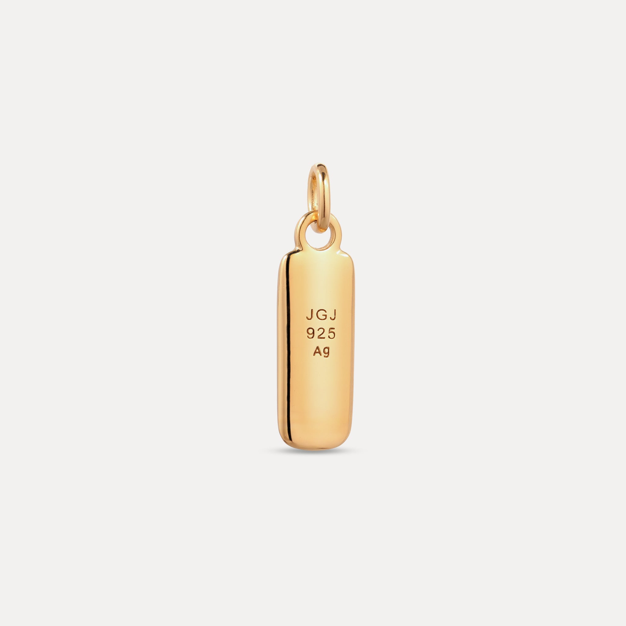 Stilnest Contour Bar Anhänger Gold Vermeil gravierbar