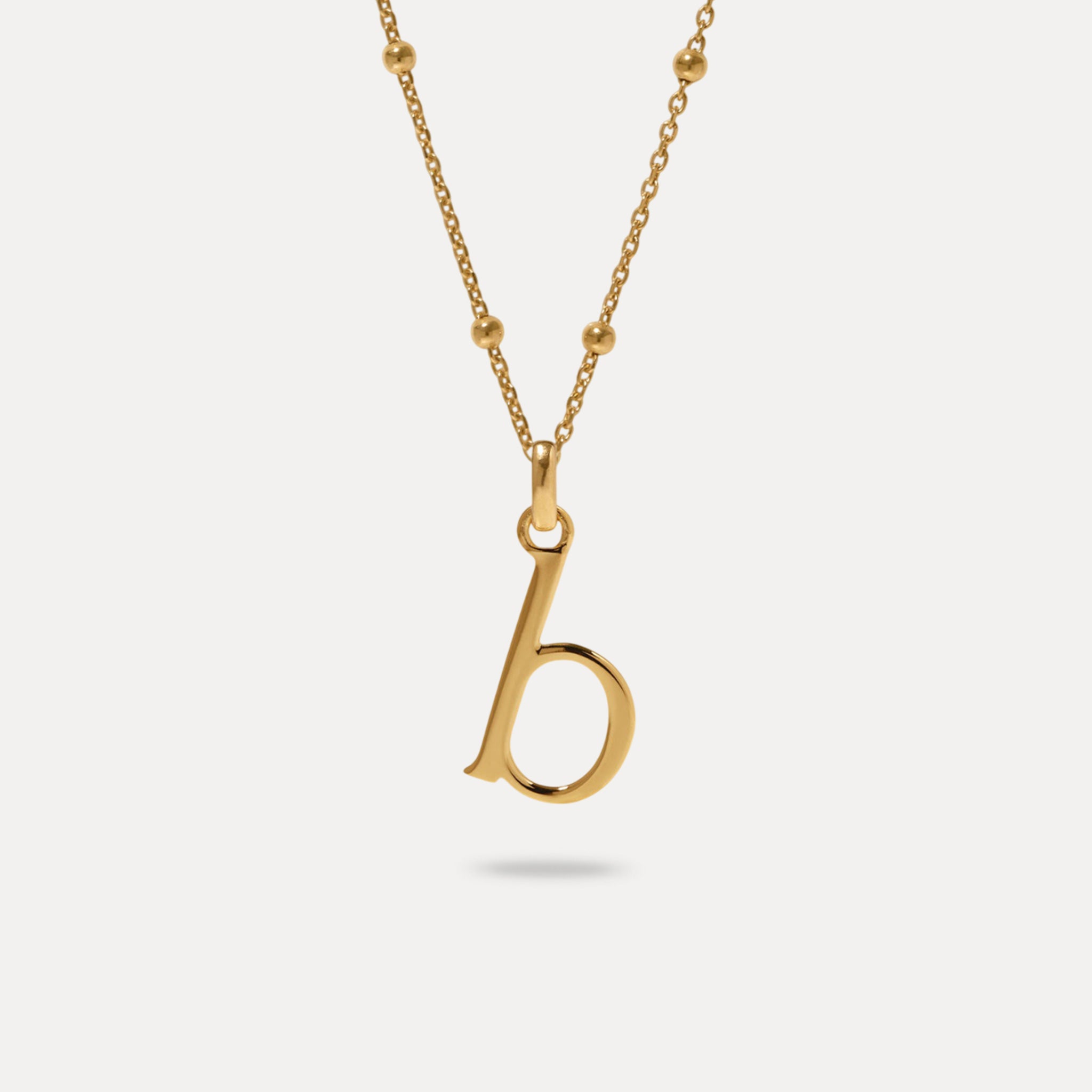 Stilnest Initial Satellite Kette Halskette Gold Vermeil A 45cm
