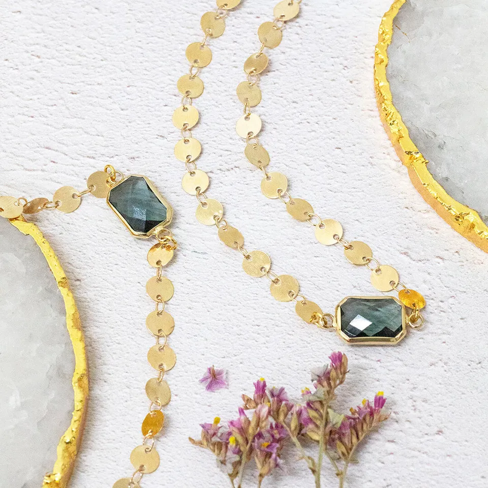 Joy by Corrine Smith Sparkling Satellite Halskette Gold limitiert