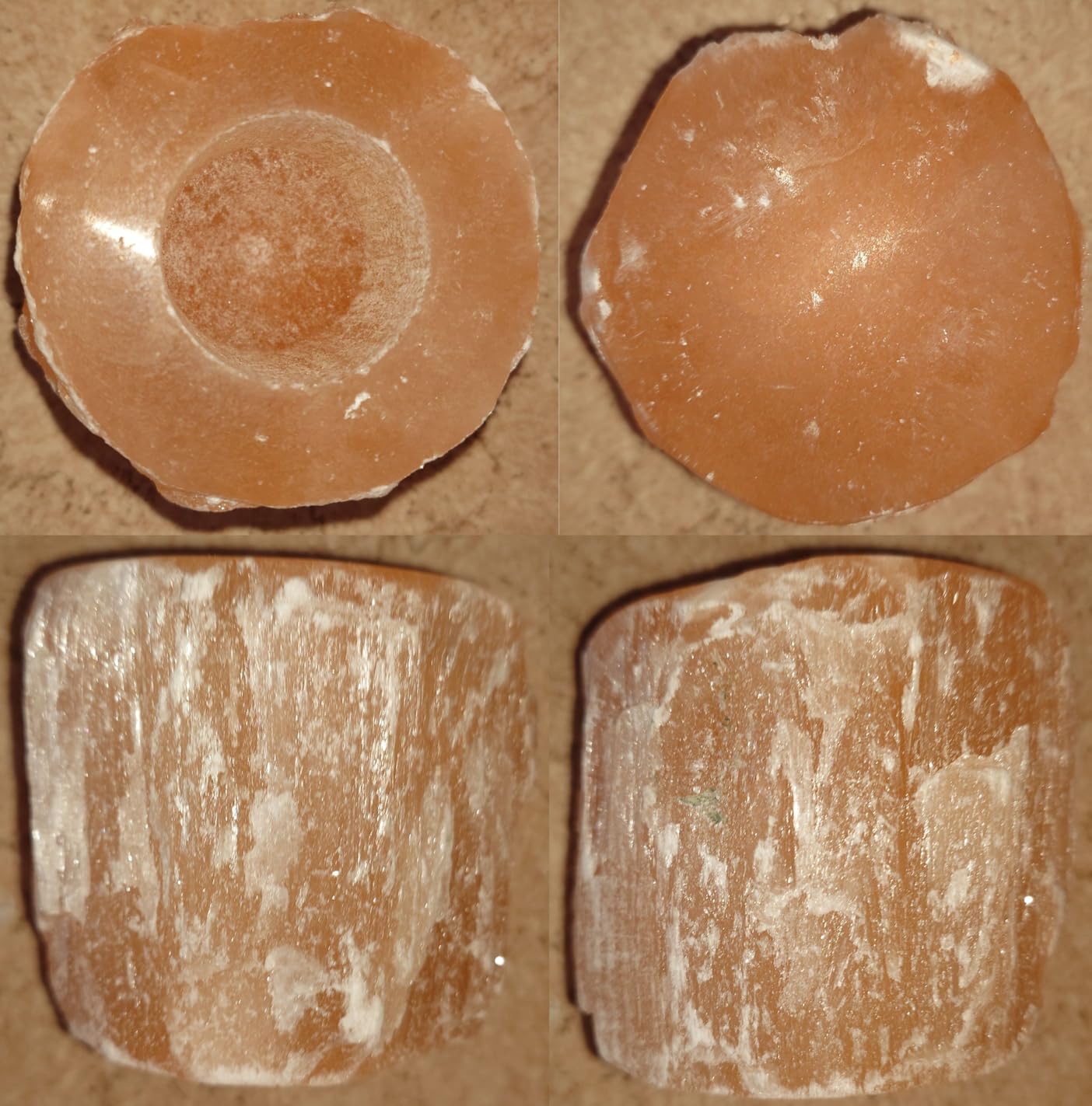 NKlaus Healing Crystals Selenit Teelichthalter rund 8cm