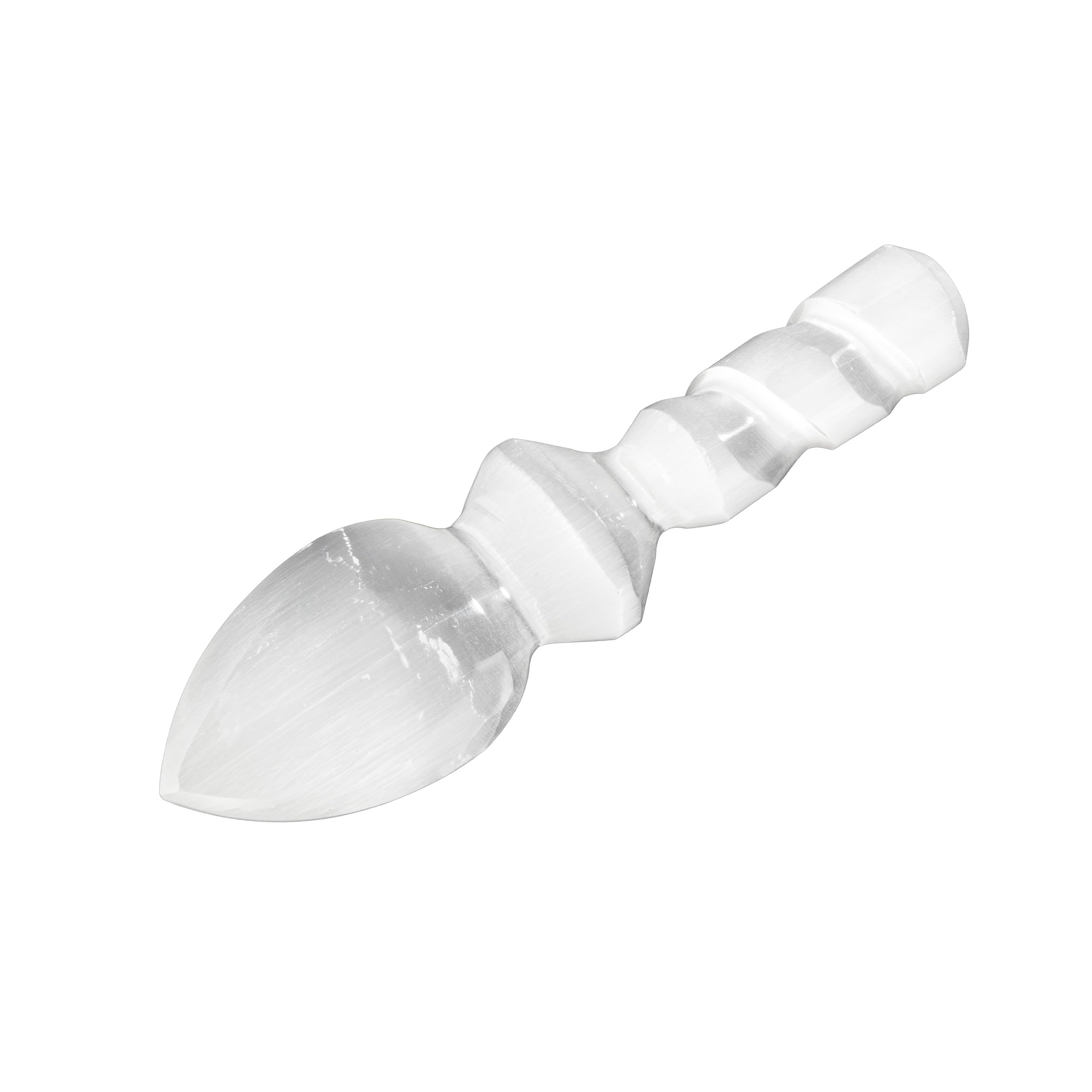 NKlaus HEALING CRYSTALS Selenit-Ritualmesser 16 cm Heilstein