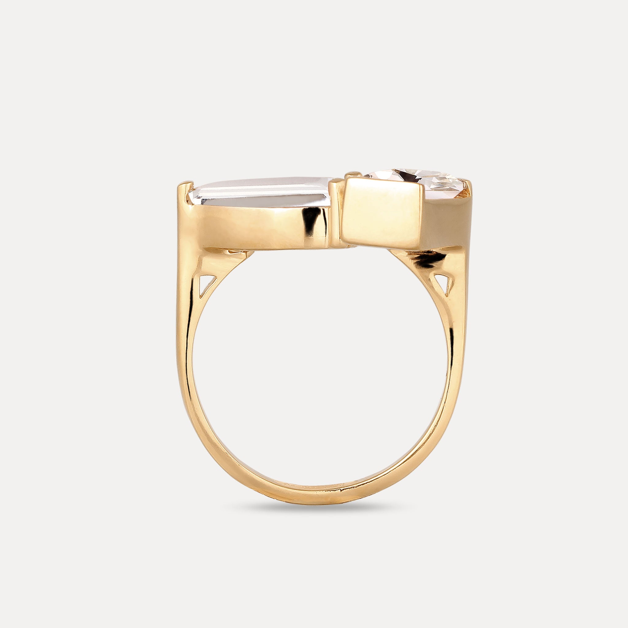 Stilnest Beryll Balance Ring Gold Vermeil Gr. 52