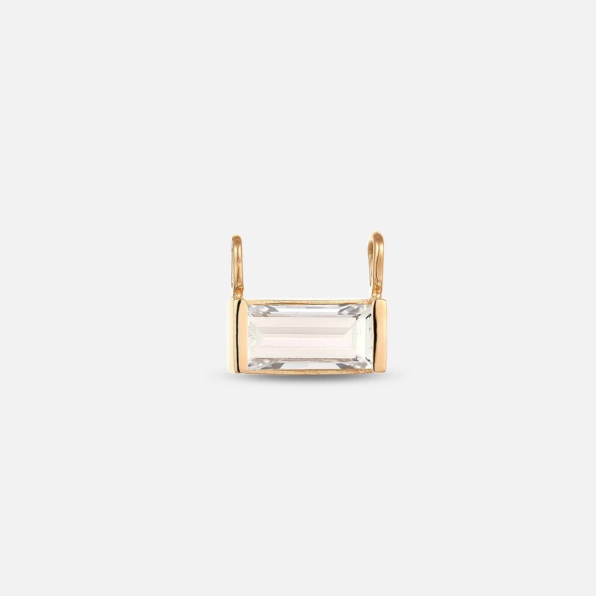 Stilnest Balance Baguette Anhänger Beryll 585 Gold