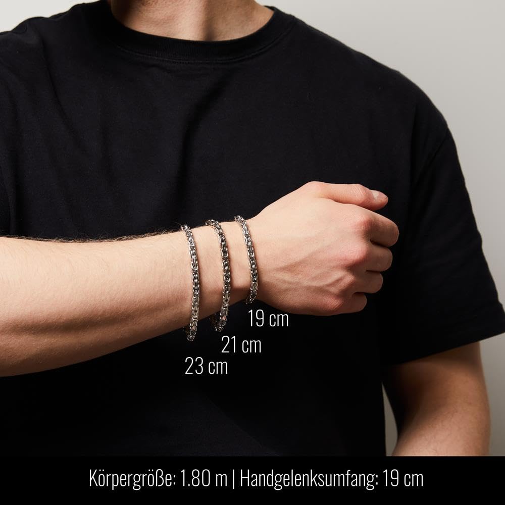 JEWLIX Königsarmband Silber 925 4 mm 19 cm Armband