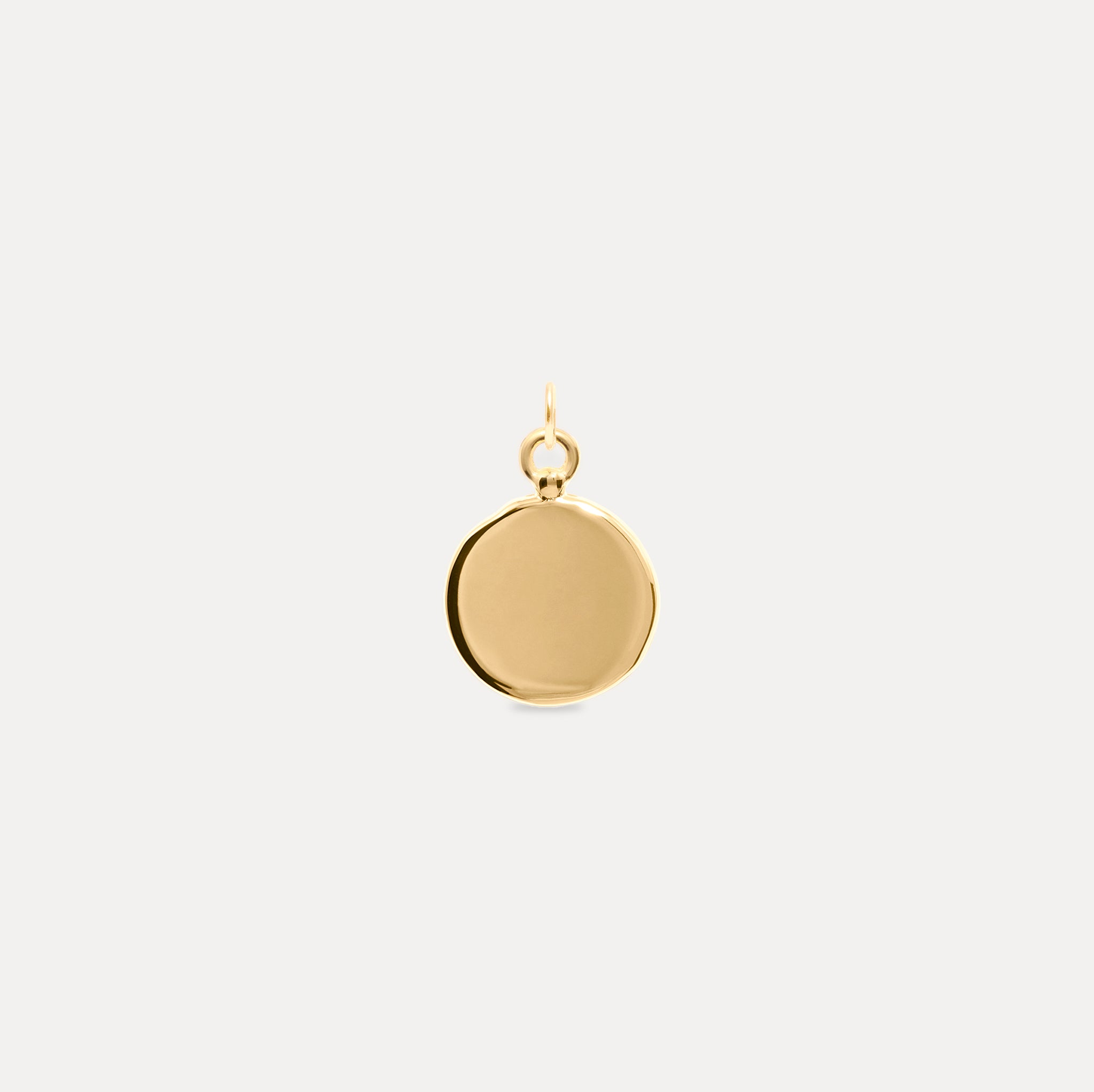 Stilnest Fluid Medallion Anhänger 585 Gold Hochglanz