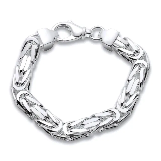 JEWLIX Königsarmband Silber 925 10 mm 21 cm Herren