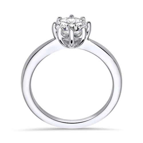 JEWLIX Solitärring 925 Silber Größe 58 gravierbar
