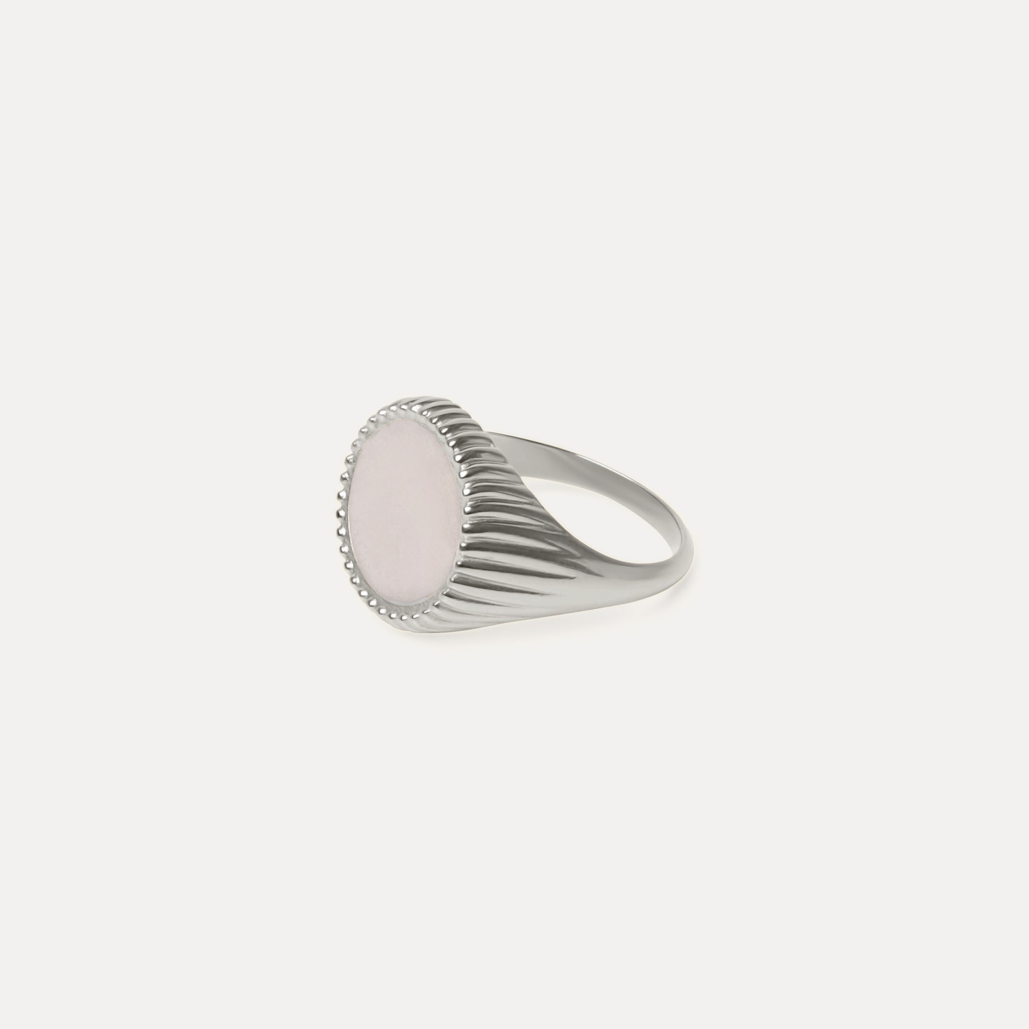 Stilnest Solar Spritz Cocktail Ring Perlenweiß Gr. 52