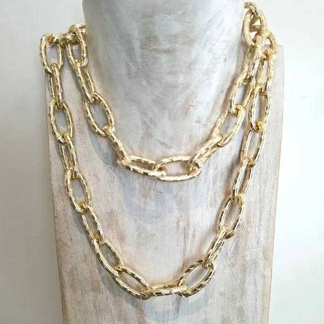Alevá Bijoux Collane Rodi Rock Halskette Gold