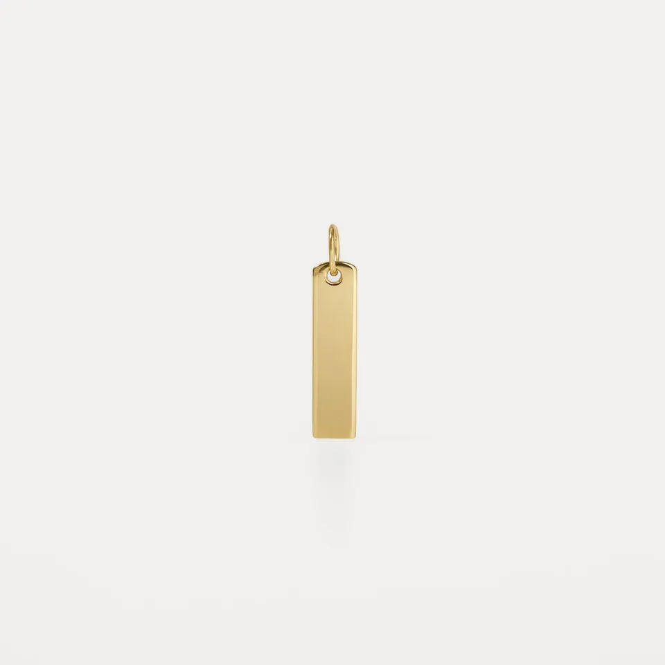 Stilnest Bar Anhänger 585 Gold 14k Massivgold