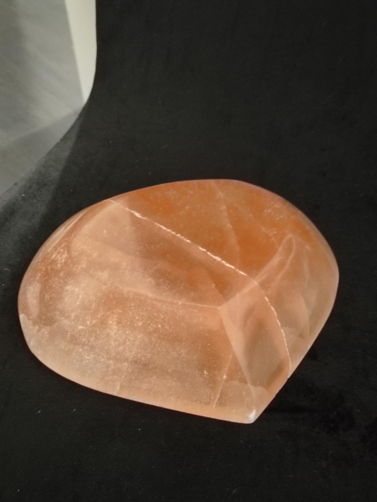 NKlaus Healing Crystals Orange Selenit Herzschale 20 cm
