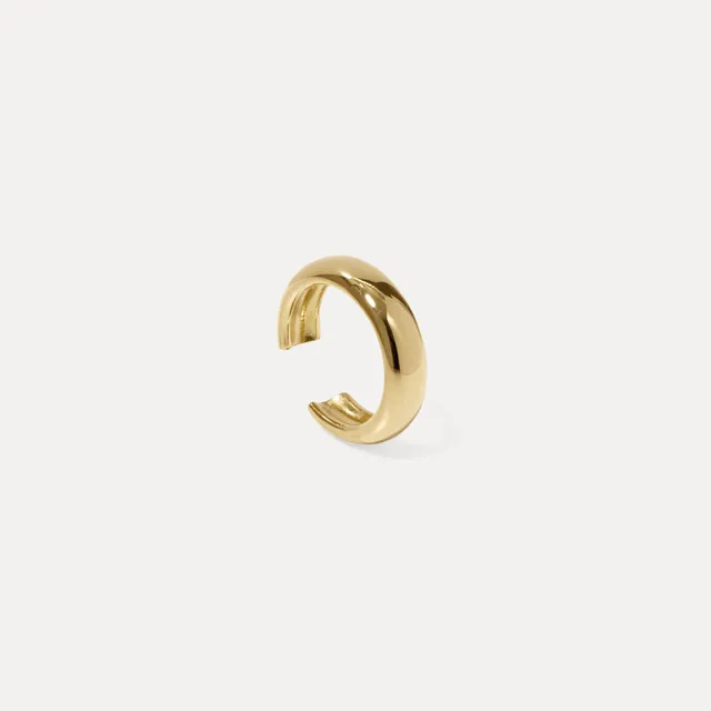 Stilnest Mom Band Ear Cuff 585 Gold 14k Massivgold