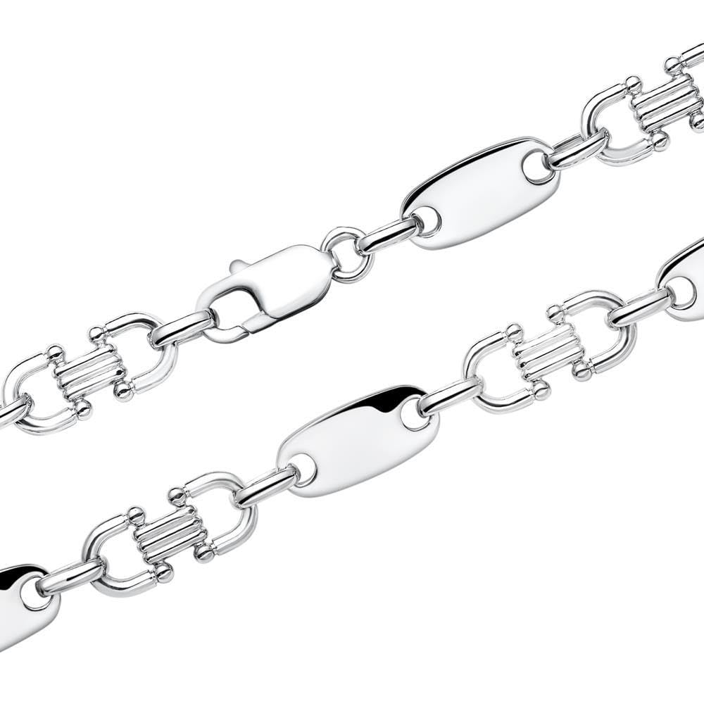 JEWLIX Plattenkette Panzerkette 925 Silber Herren