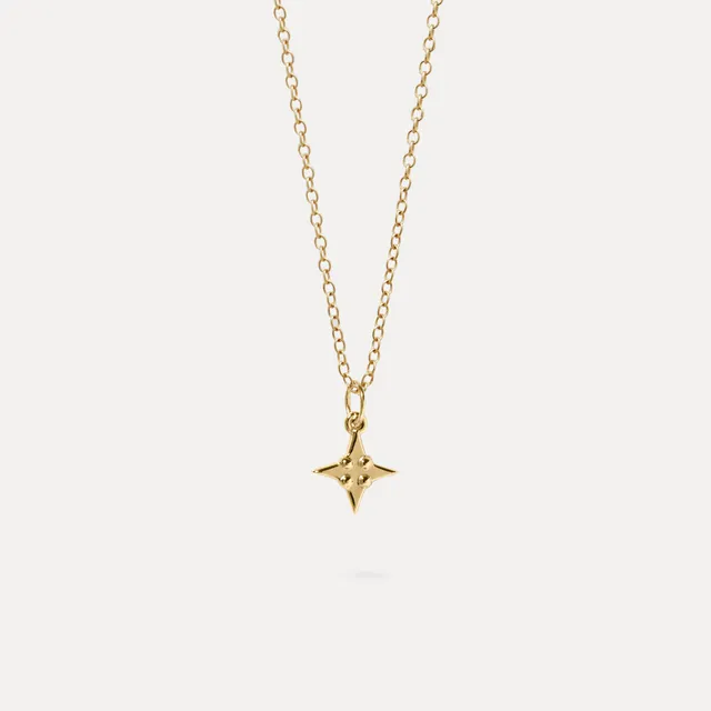 Stilnest Stella Kette 585 Gold 45cm Stern