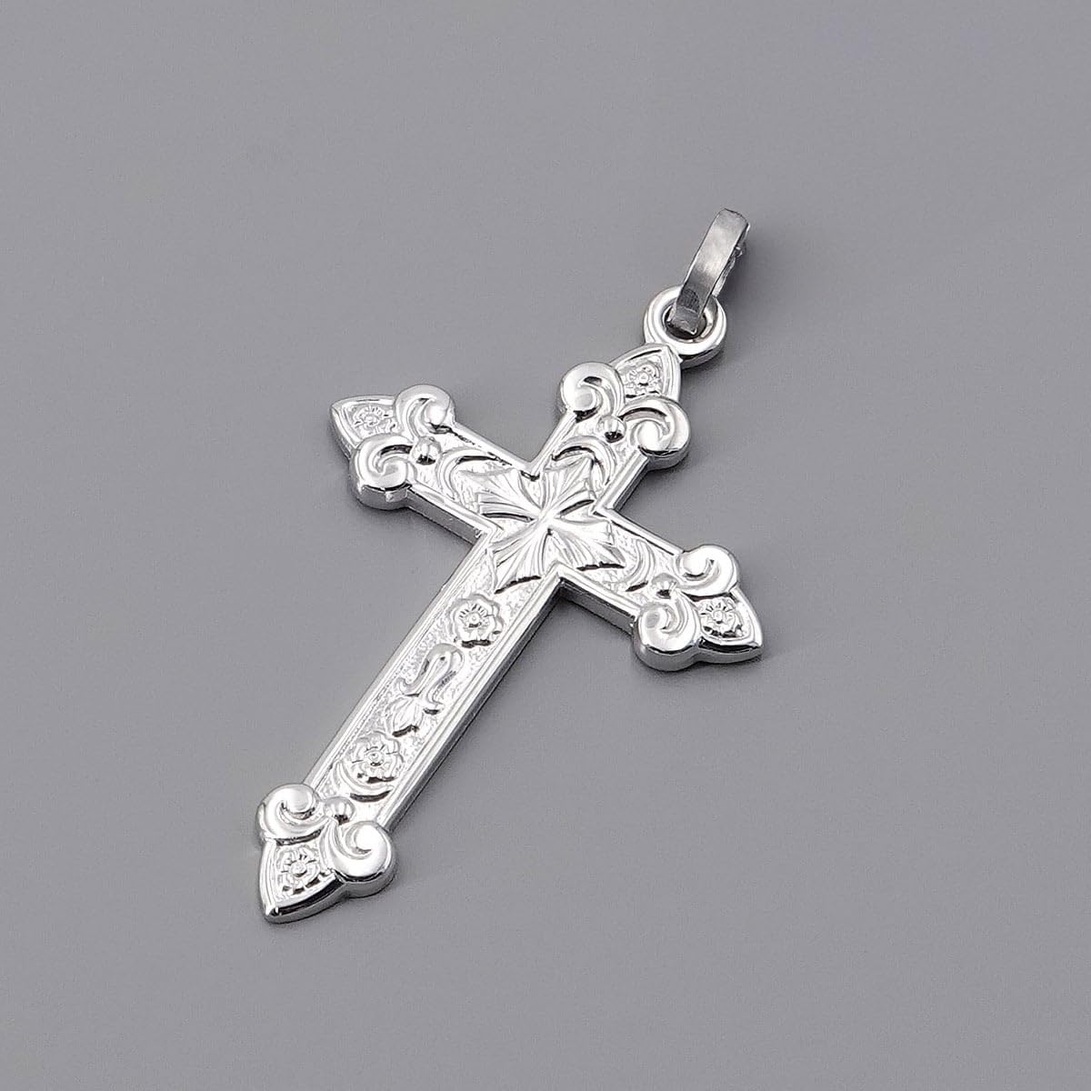trendor Orthodoxes Kreuz 21646 Herren-Anhänger Silber 35 mm