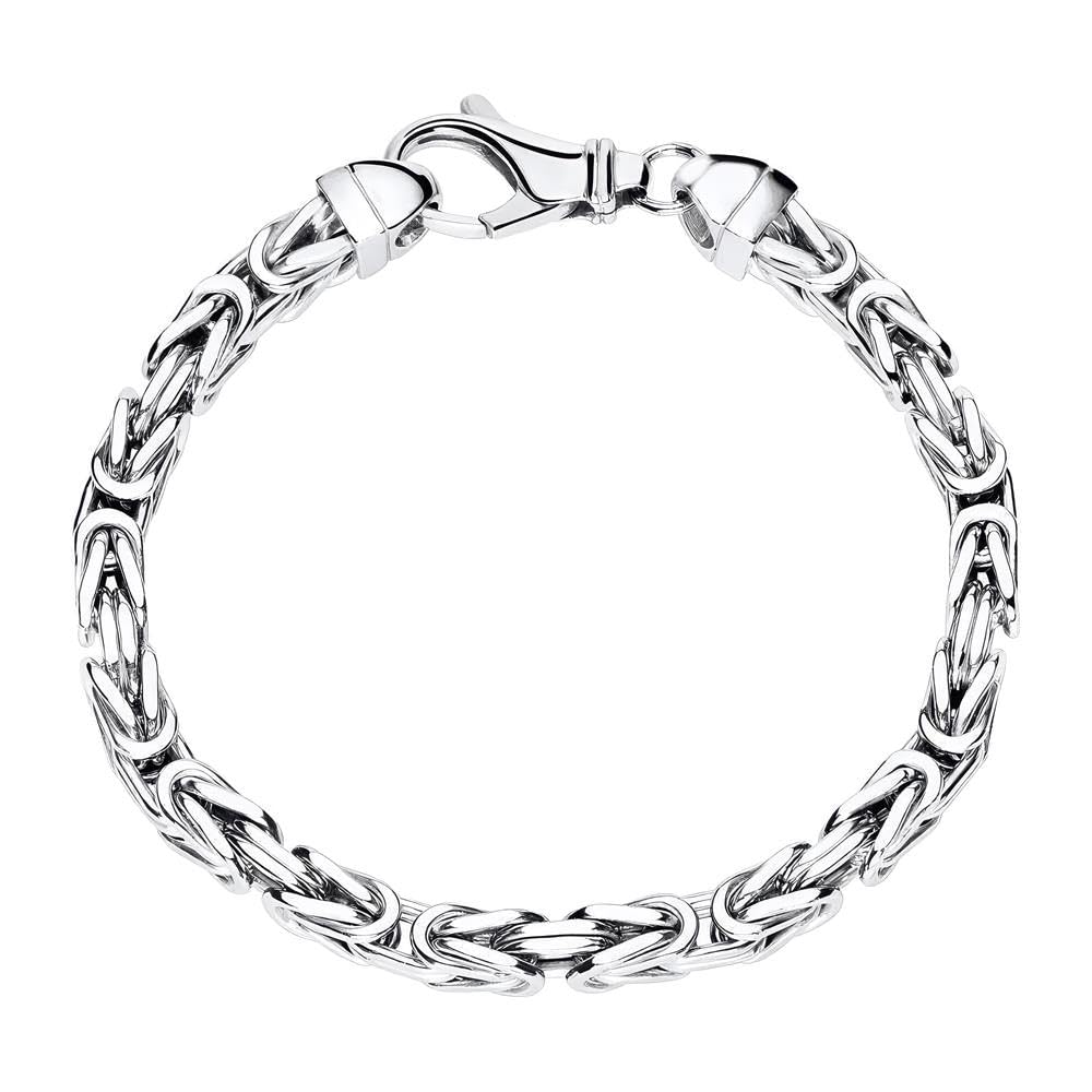 JEWLIX Königsarmbänder Armband Silber 925 5mm 21cm Unisex